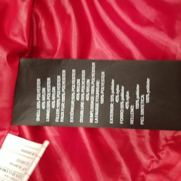 NEW! Karl Lagerfeld Faux Fur Collar Short Black Puffer Jacket Size Small - Picture 6 of 10